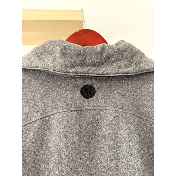 Lululemon Women Sweatshirt Gray Post Chaturanga 1/2 Zip Pullover Fleece Size 6 - Picture 4 of 7